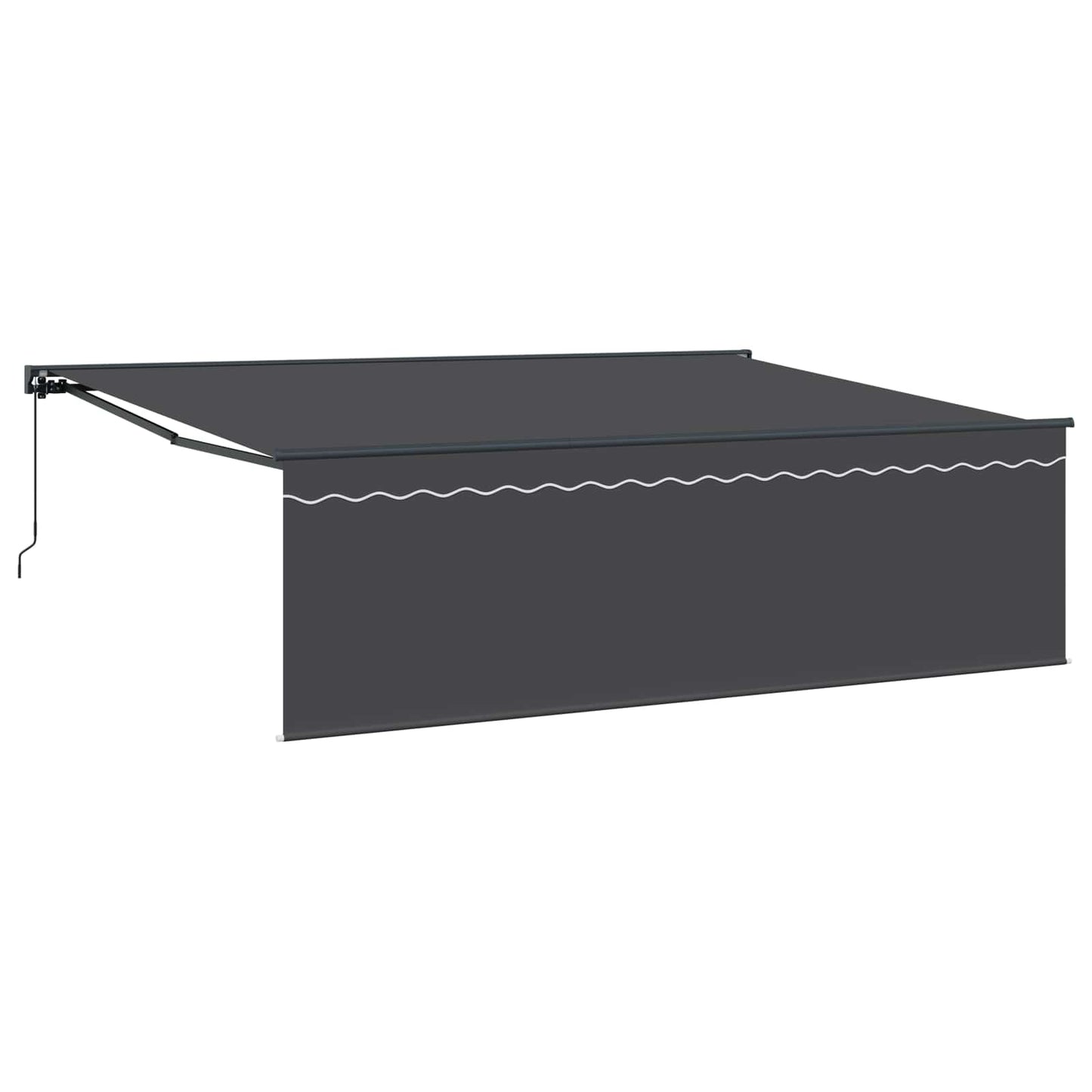 Stahovací Markýza Antracit 450 × 300 Cm Polyester A Hliník
