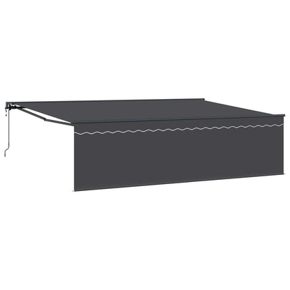 Stahovací Markýza Antracit 500 × 300 Cm Polyester A Hliník