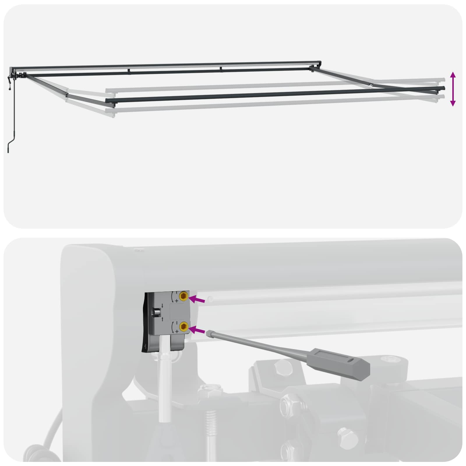Stahovací Markýza Antracit 500 × 300 Cm Polyester A Hliník