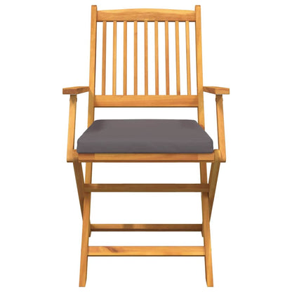 Skládací Židle 2 Ks Hnědá Masivní Akáciové Dřevo