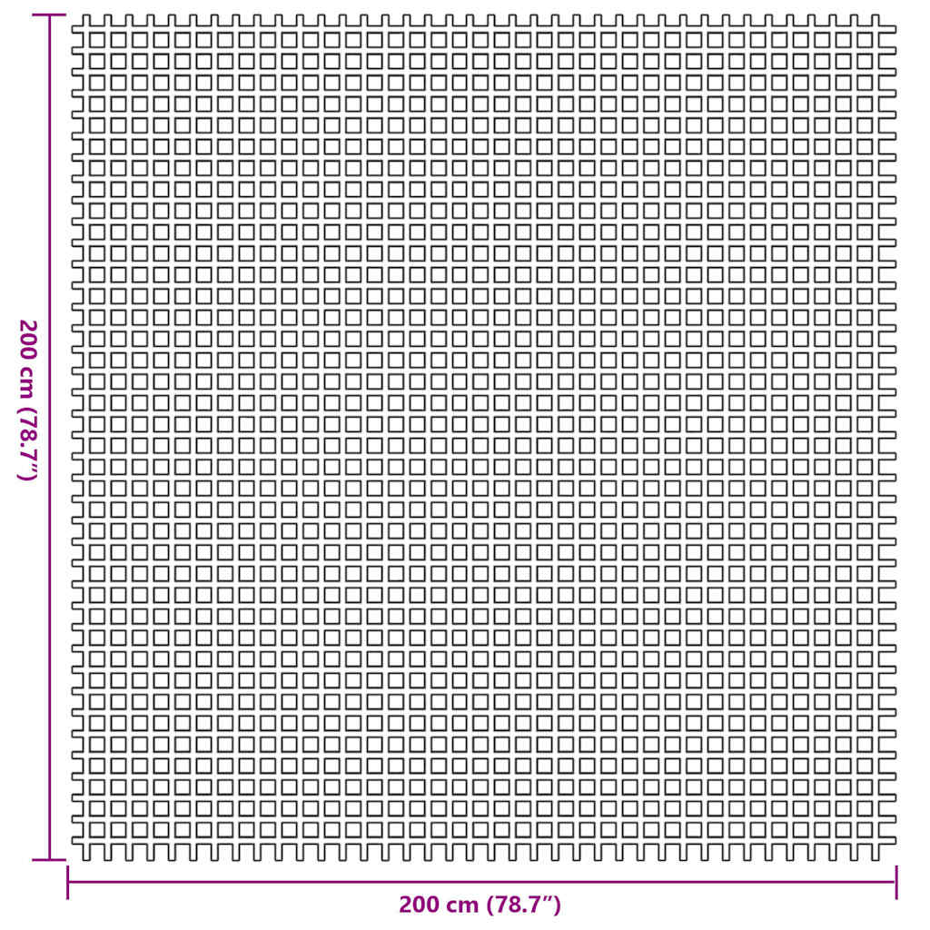 Koberce Do Stanu Antracit 200 X 200 Cm Polyester