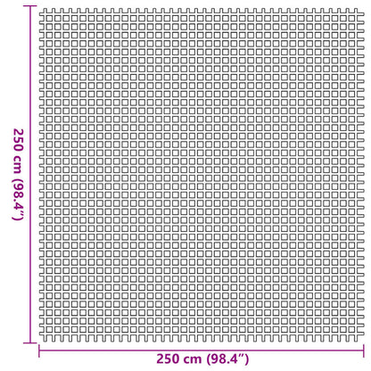 Koberce Do Stanu Modrá 250 X 250 Cm Polyester