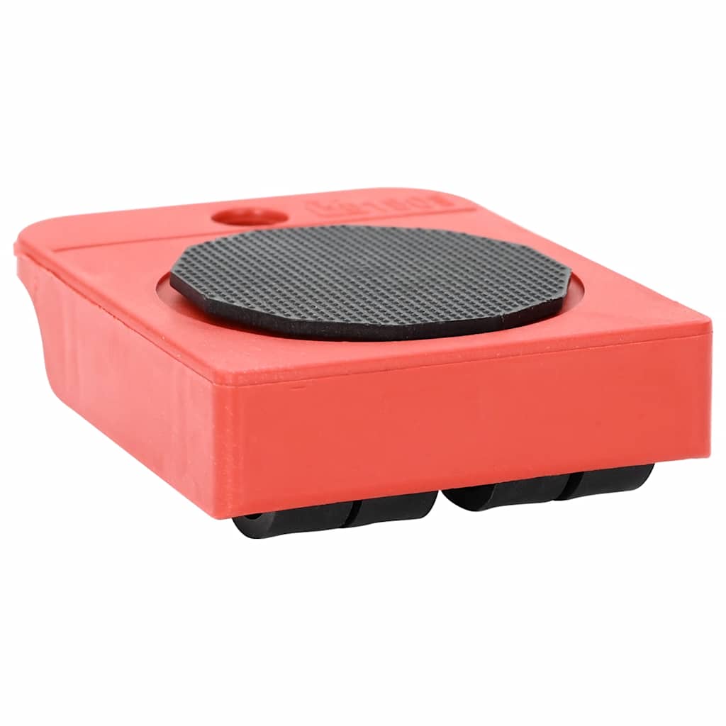 Nábytkové Kolečka 8 Ks Se Zvedáky Červená 9,8X7,5X3 Cm 150 Kg