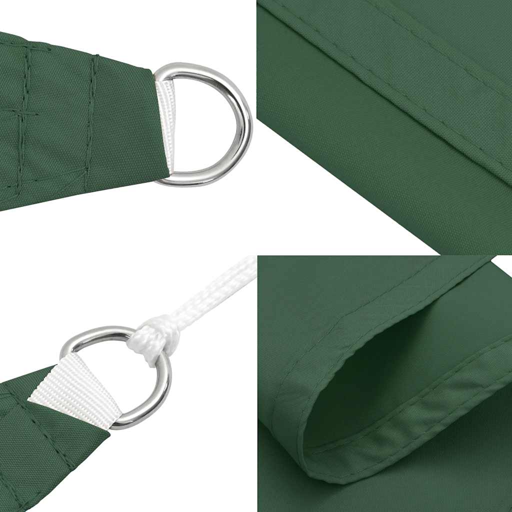 Sluneční Plachta Tmavě Zelená 7X5X5 M 100% Polyester Oxford