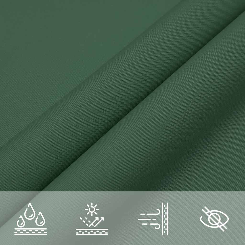 Sluneční Plachta Tmavě Zelená 7X5X5 M 100% Polyester Oxford