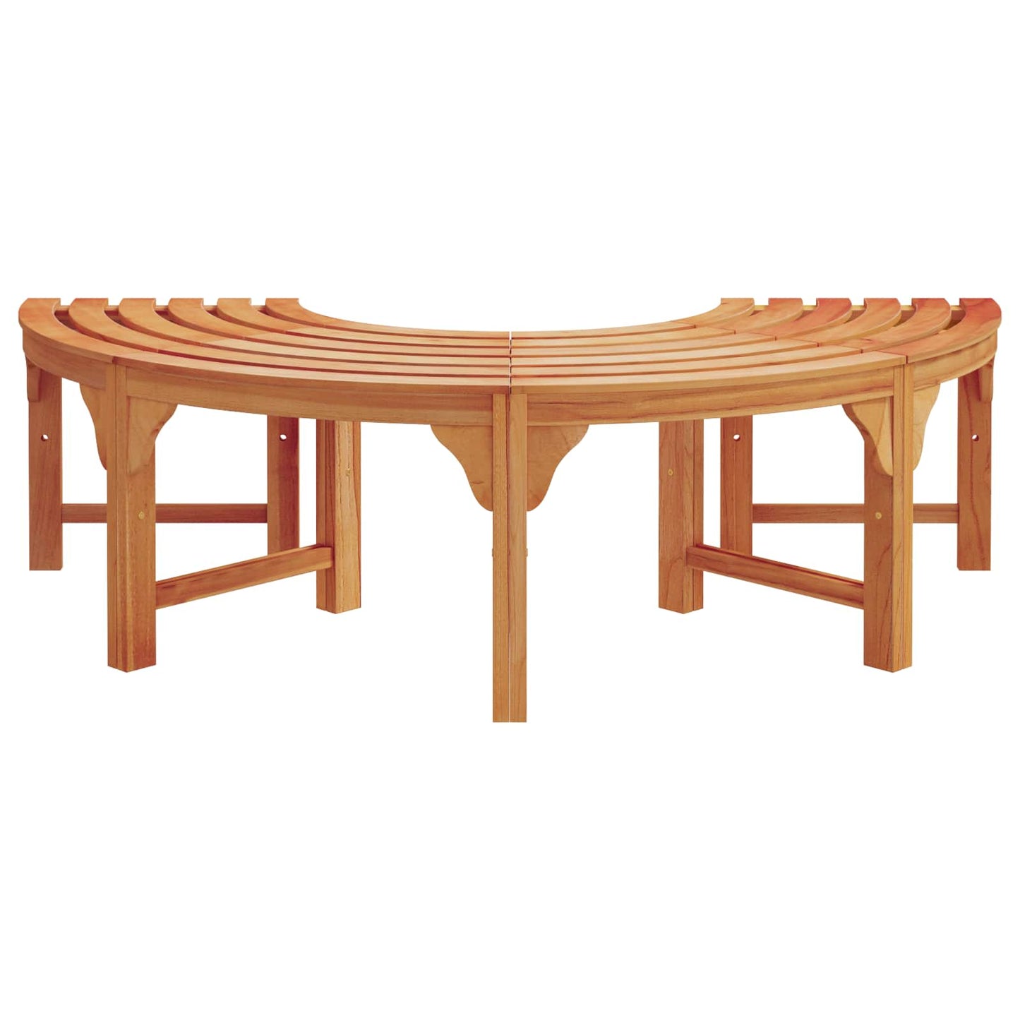 Stromová Lavička 8 -Seater 2 Ks 160 X 80 X 45Cm Přírodní