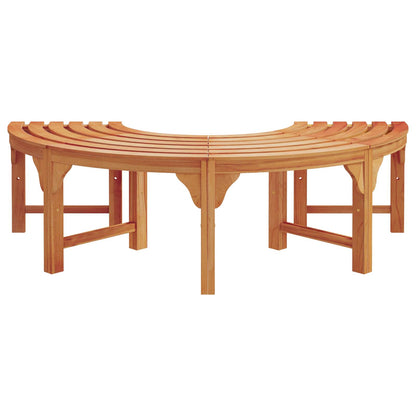 Stromová Lavička 8 -Seater 2 Ks 160 X 80 X 45Cm Přírodní