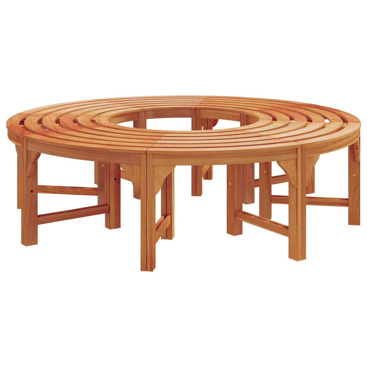 Stromová Lavička 8 -Seater 2 Ks 160 X 80 X 45Cm Přírodní