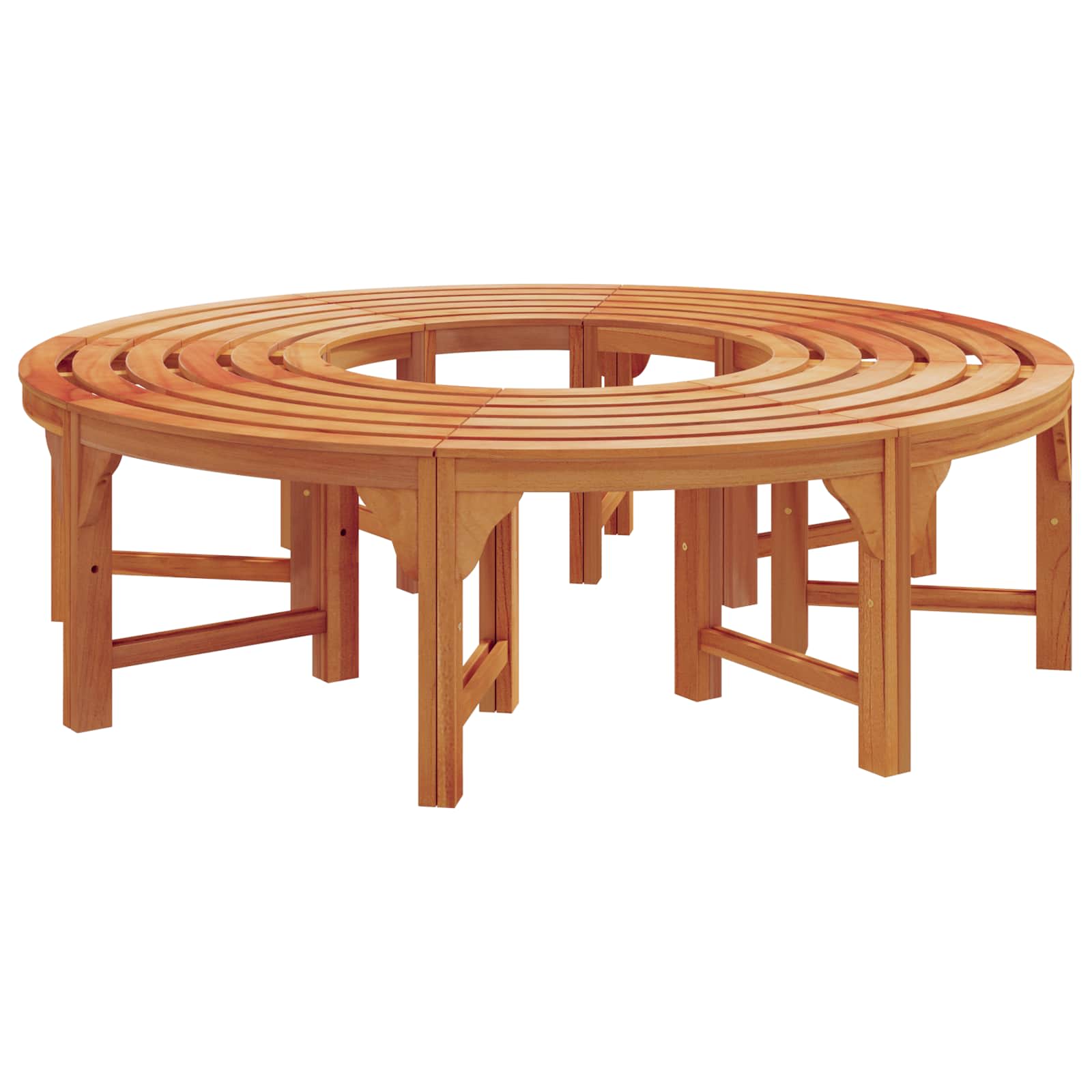 Stromová Lavička 8 -Seater 2 Ks 160 X 80 X 45Cm Přírodní