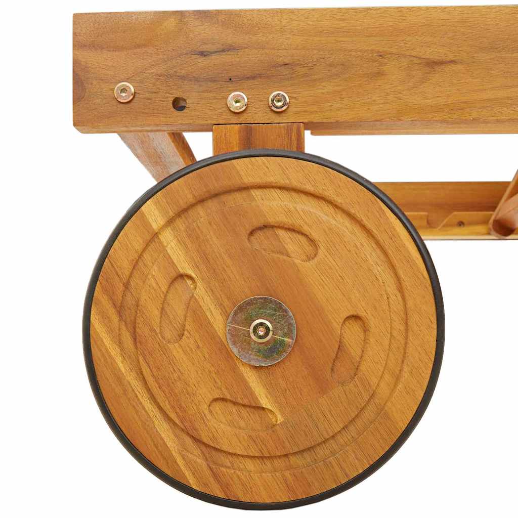 Slunečník 2 Ks Masivní Akátové Dřevo Hnědá