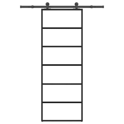 Posuvné Dveře S Kováním 90X205 Cm Esg Sklo A Hliník