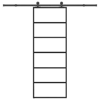Posuvné Dveře S Kováním 90X205 Cm Esg Sklo A Hliník