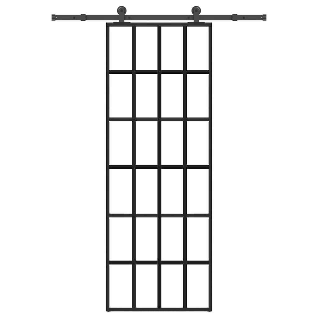 Posuvné Dveře S Kováním 90X205 Cm Esg Sklo A Hliník