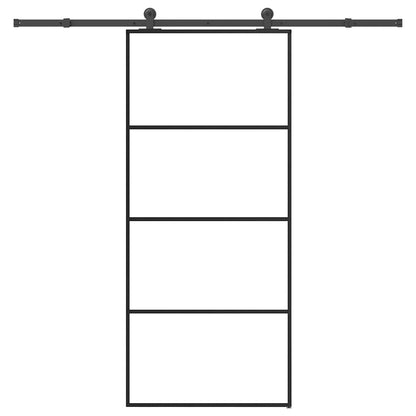 Posuvné Dveře S Kováním 90X205 Cm Esg Sklo A Hliník