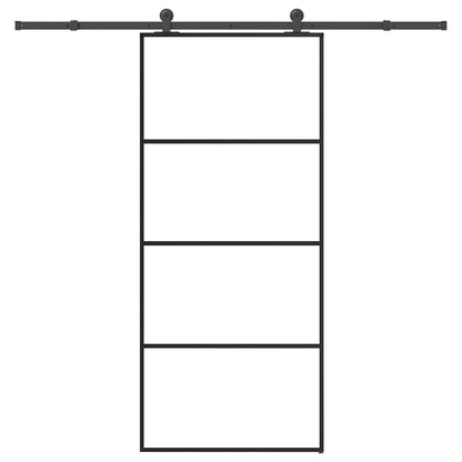 Posuvné Dveře S Kováním 90X205 Cm Esg Sklo A Hliník