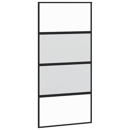 Posuvné Dveře S Kováním 102,5X205 Cm Tvrzeného Sklo A Hliník