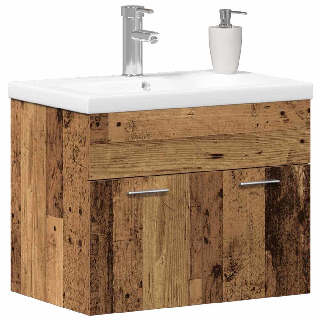 Koupelnová Skříň Staré Dřevo 60 X 38,5 X 46 Cm Kompozitní Dřevo