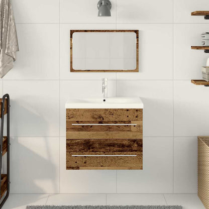 Skříňka Pod Umyvadlo 2 Ks Staré Dřevo 60 X 38,5 X 48 Cm