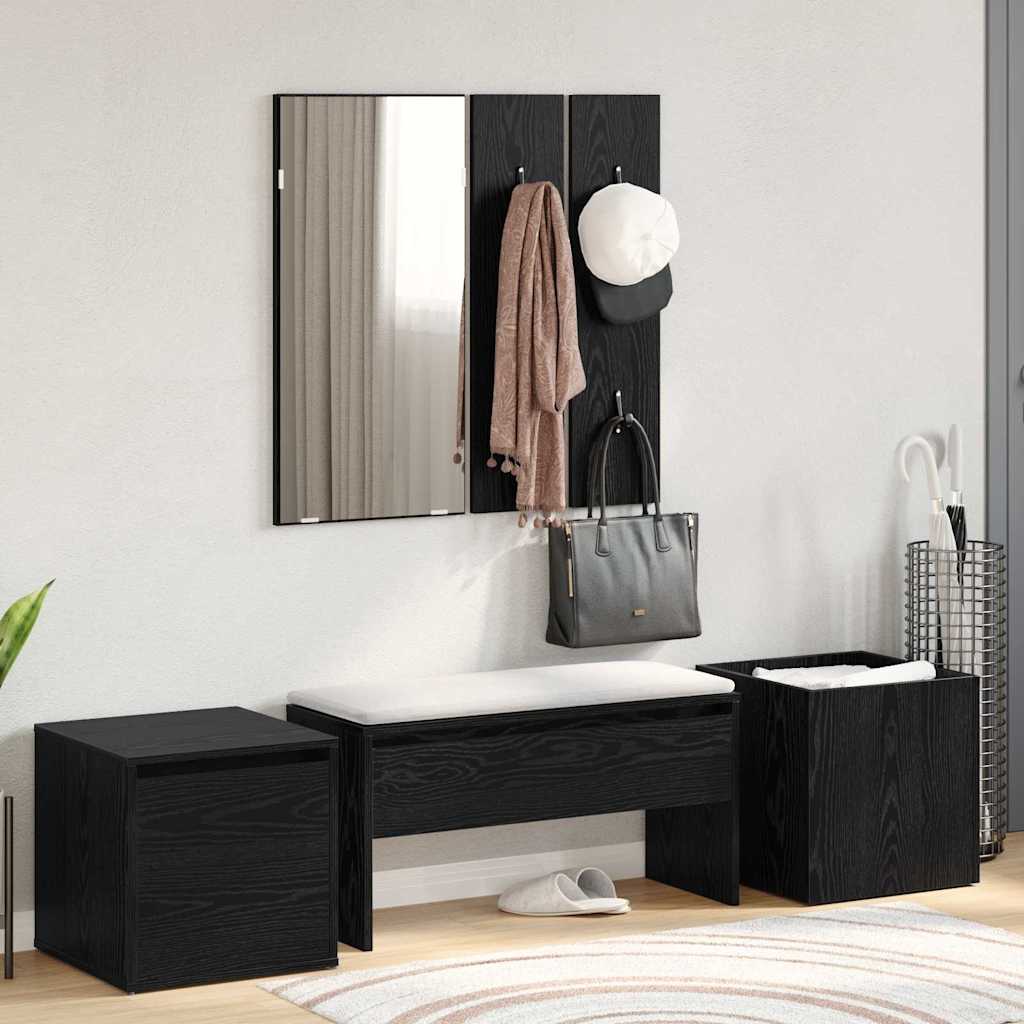 Sestava Nábytku Do Předsíně Nástěnný 6 Pcs Kompozitní Dřevo