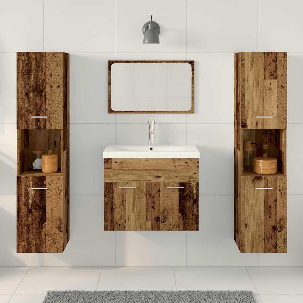 Sada Úložných Prostor Nástěnný 4 Pcs Kompozitní Dřevo