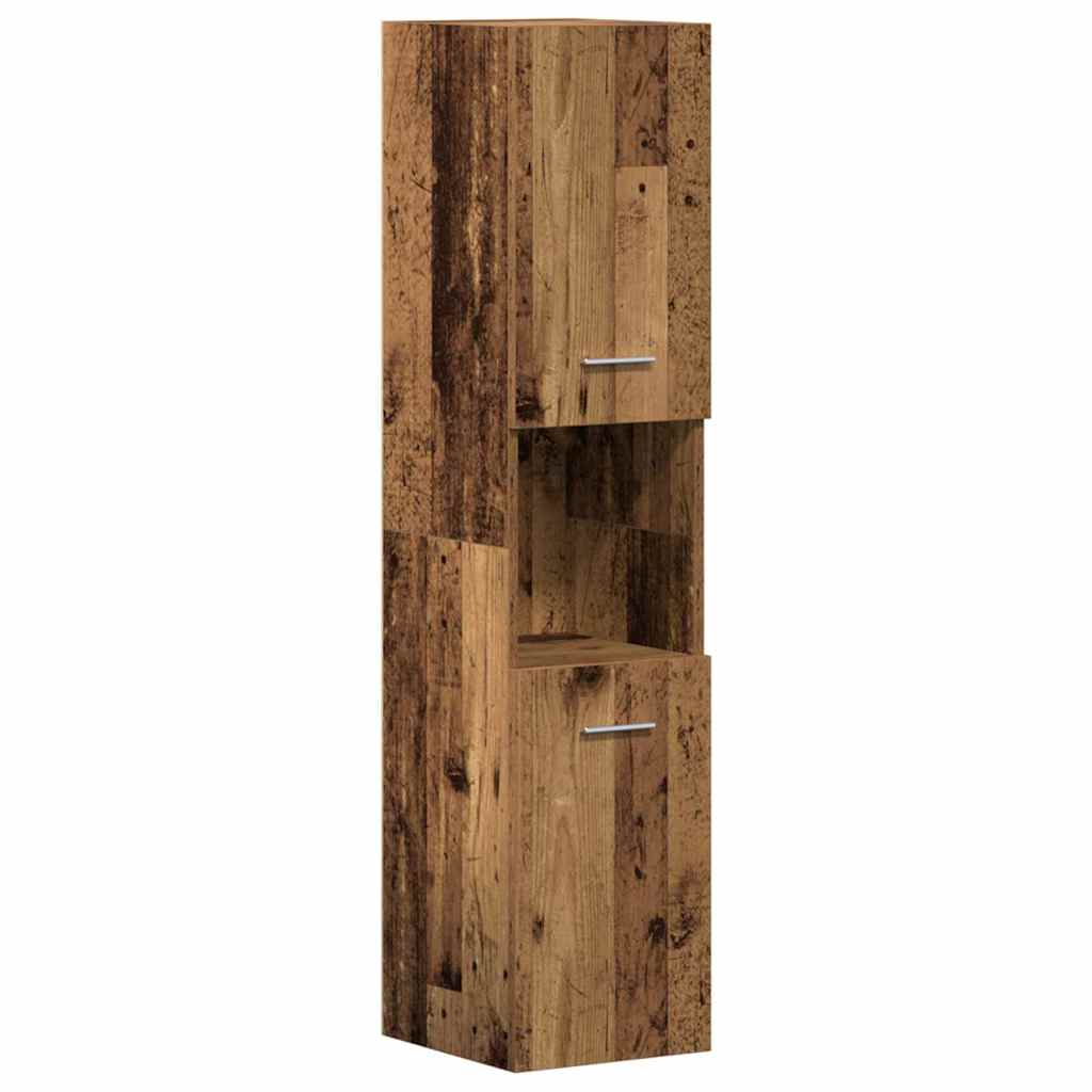 Sada Koupelnového Nábytku 4 Ks Staré Dřevo 41 X 38,5 X 46 Cm