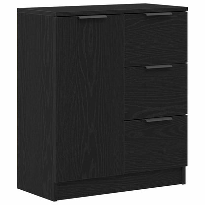 Servírovací Skříň Černý Dub 120 X 30 X 70 Cm Kompozitní Dřevo