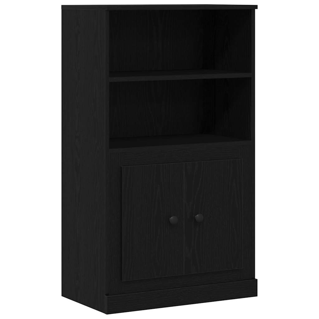 Vysoká Skříň Černý Dub 132 X 35.5 X 103.5 Cm Kompozitní Dřevo