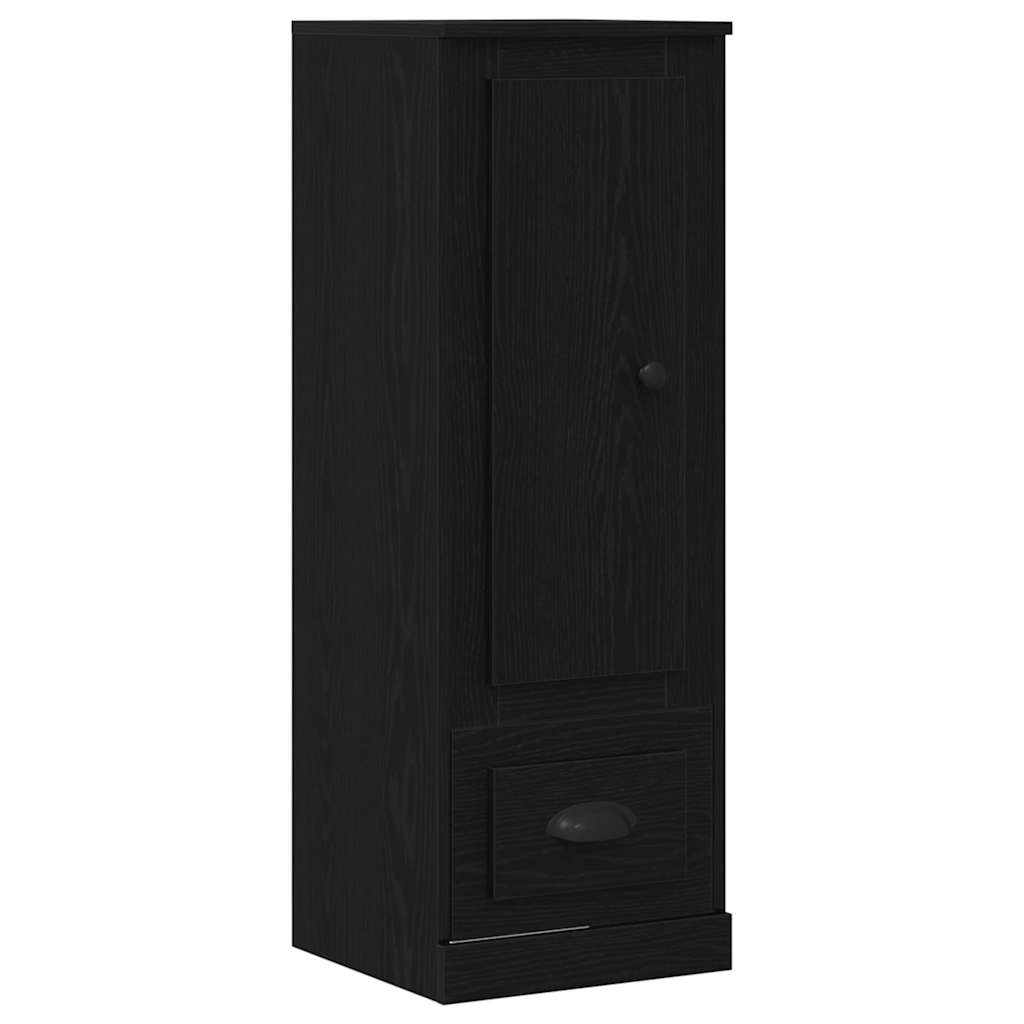 Vysoká Skříň Černý Dub 132 X 35.5 X 103.5 Cm Kompozitní Dřevo