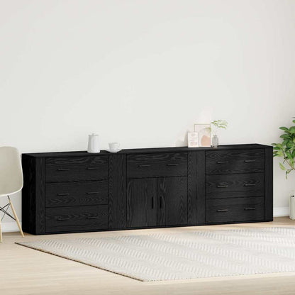 Servírovací Skříň Černý Dub 240 X 33 X 70 Cm Kompozitní Dřevo