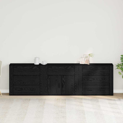 Servírovací Skříň Černý Dub 240 X 33 X 70 Cm Kompozitní Dřevo
