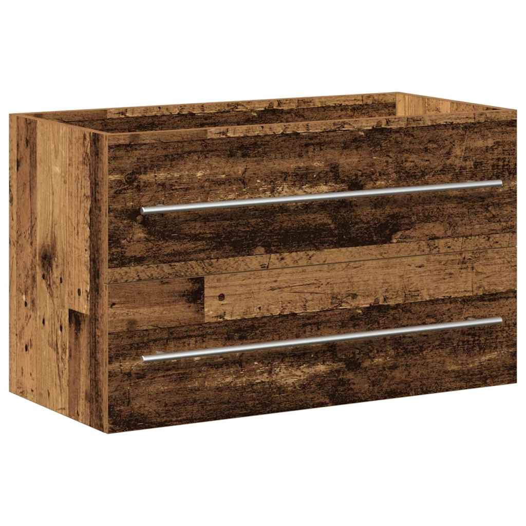 Skříňka Pod Umyvadlo Se Zásuvkou Staré Dřevo 80 X 38,5 X 48 Cm