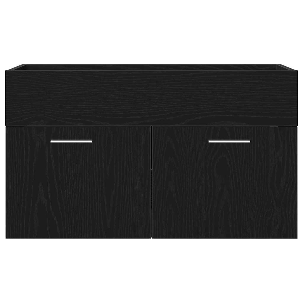 Koupelnová Skříň Černý Dub 90 X 38,5 X 46 Cm Kompozitní Dřevo