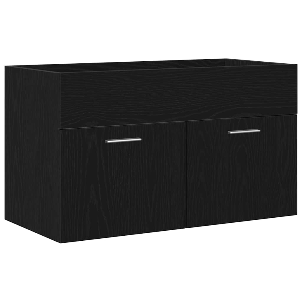 Koupelnová Skříň Černý Dub 80 X 38,5 X 46 Cm Kompozitní Dřevo