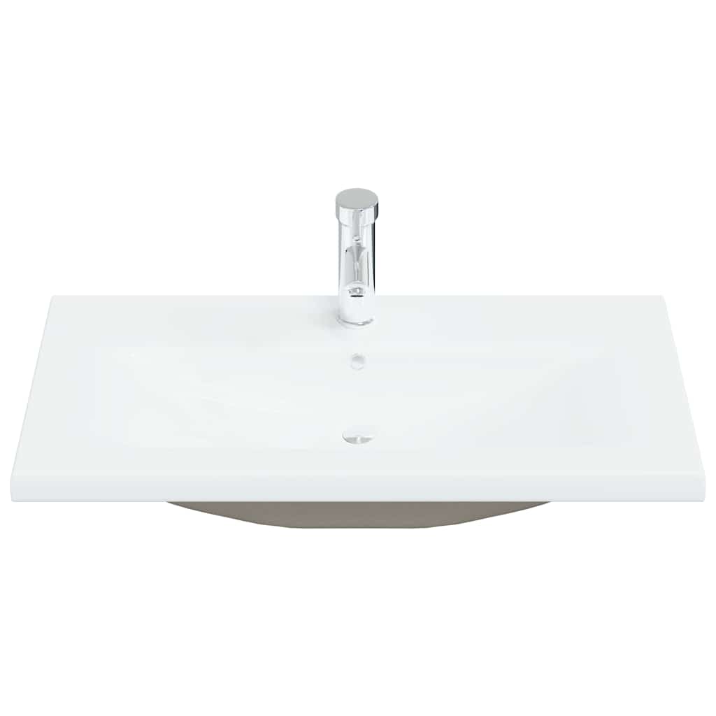 Skříňka Pod Umyvadlo Černý Dub 80 X 39 X 62 Cm Kompozitní Dřevo