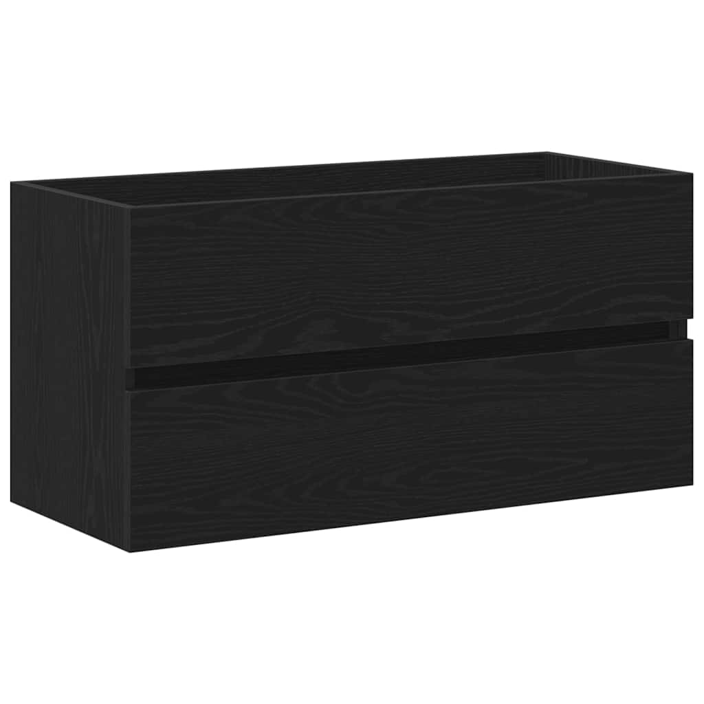 Skříňka Pod Umyvadlo Černý Dub 90 X 39 X 62 Cm Kompozitní Dřevo