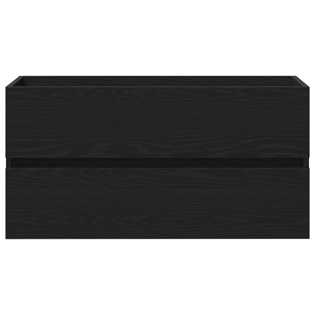 Skříňka Pod Umyvadlo Černý Dub 90 X 39 X 62 Cm Kompozitní Dřevo
