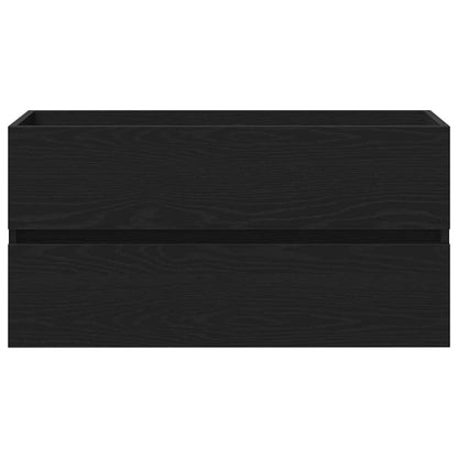 Skříňka Pod Umyvadlo Černý Dub 90 X 39 X 62 Cm Kompozitní Dřevo