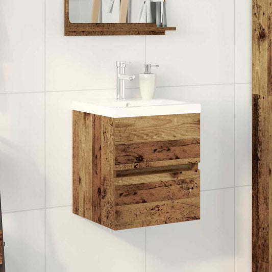 Skříňka Pod Umyvadlo Černý Dub 80 X 39 X 62 Cm Kompozitní Dřevo