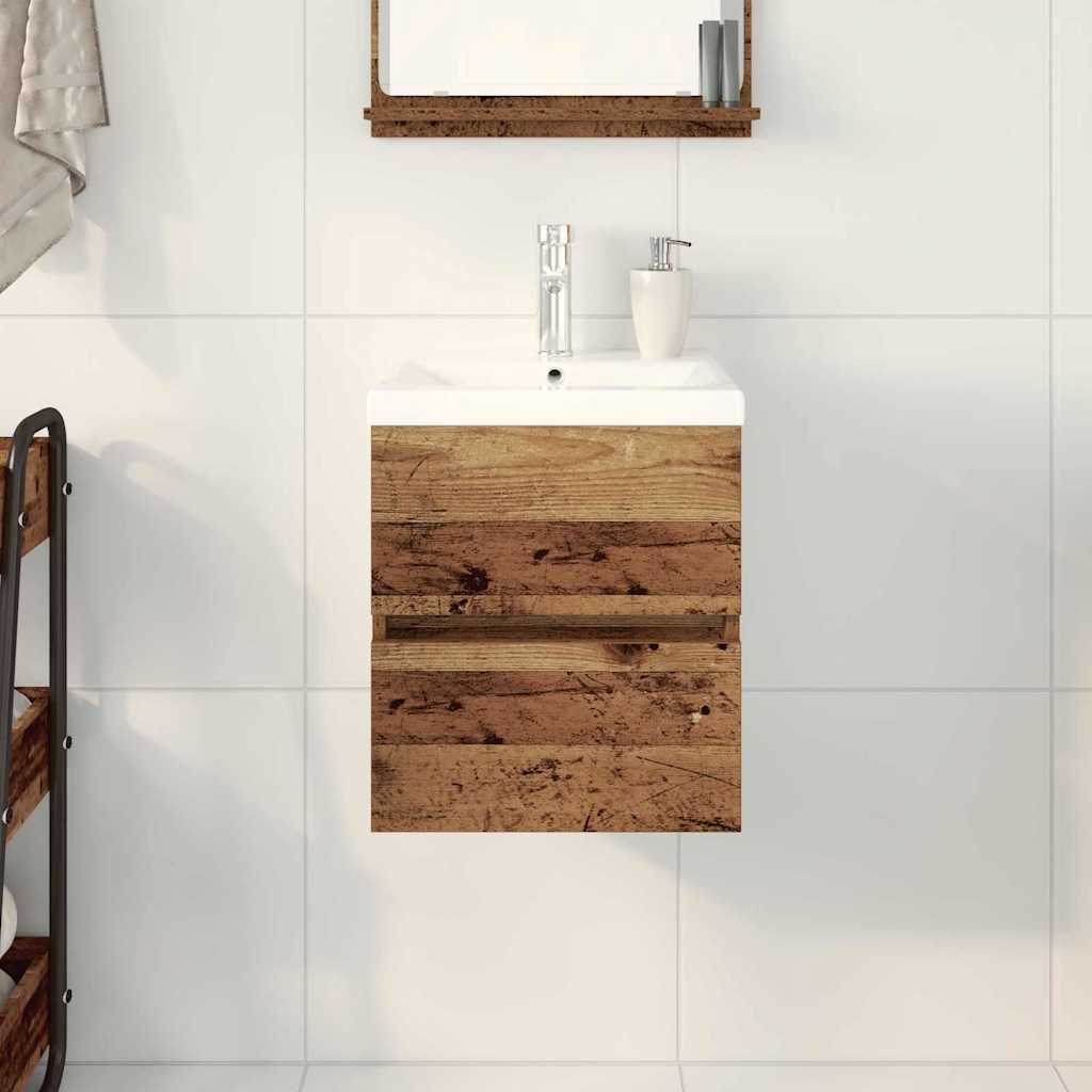 Skříňka Pod Umyvadlo Černý Dub 80 X 39 X 62 Cm Kompozitní Dřevo
