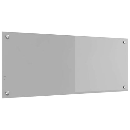 Kuchyňský Obklad Světle Šedá 100 X 40 Cm Tvrzené Sklo
