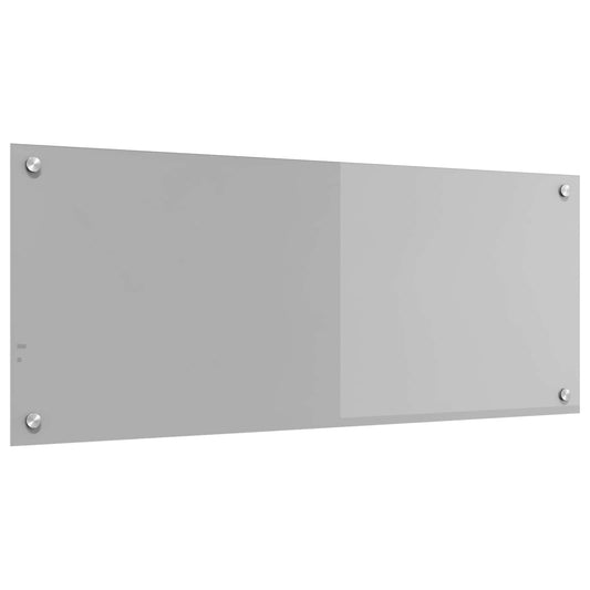 Kuchyňský Obklad Světle Šedá 100 X 40 Cm Tvrzené Sklo