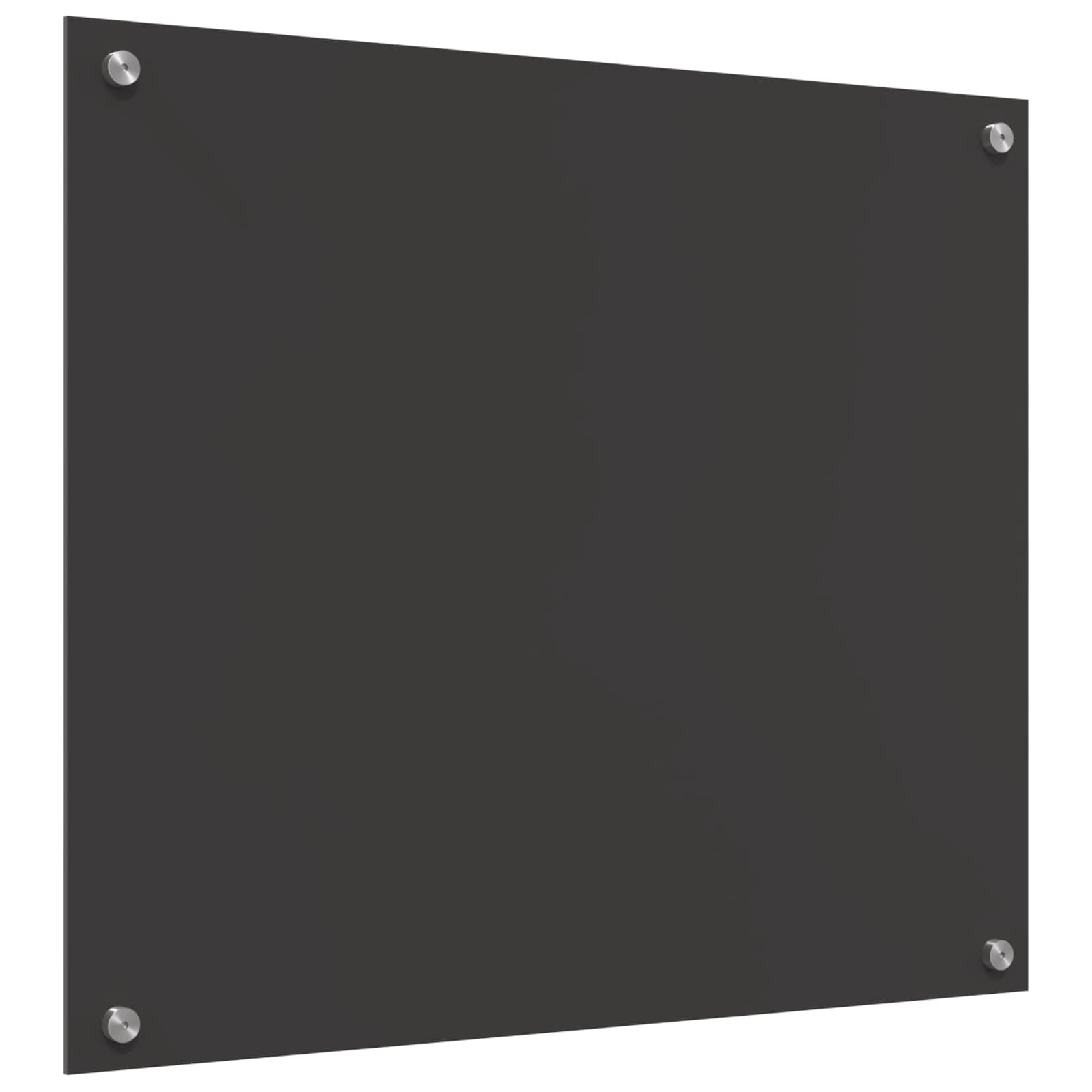 Kuchyňský Obklad Tmavě Šedá 70 X 60 Cm Tvrzené Sklo