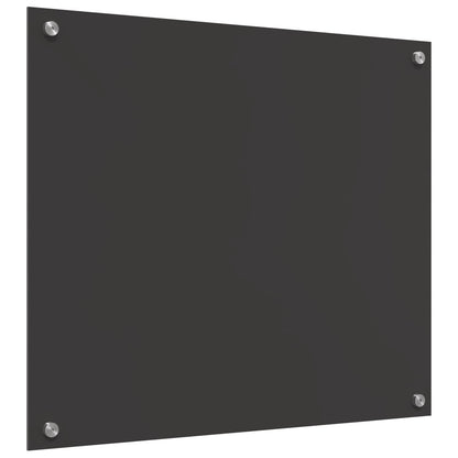 Kuchyňský Obklad Tmavě Šedá 70 X 60 Cm Tvrzené Sklo