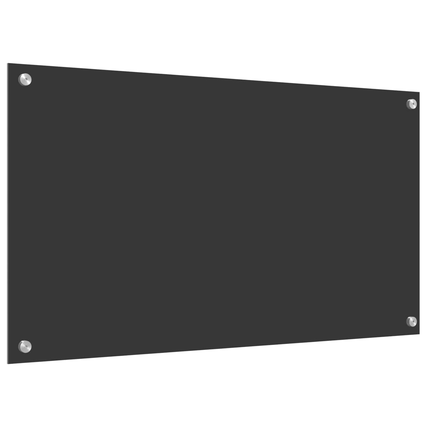 Kuchyňský Obklad Tmavě Šedá 90 X 50 Cm Tvrzené Sklo