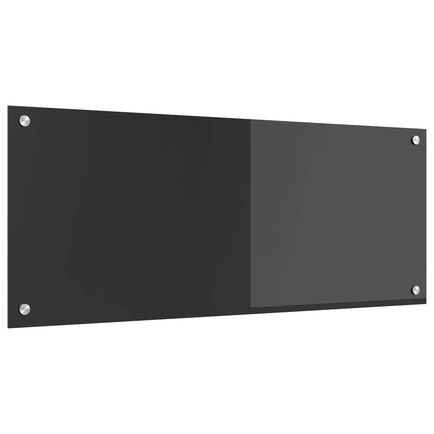 Kuchyňský Obklad Tmavě Šedá 100 X 40 Cm Tvrzené Sklo