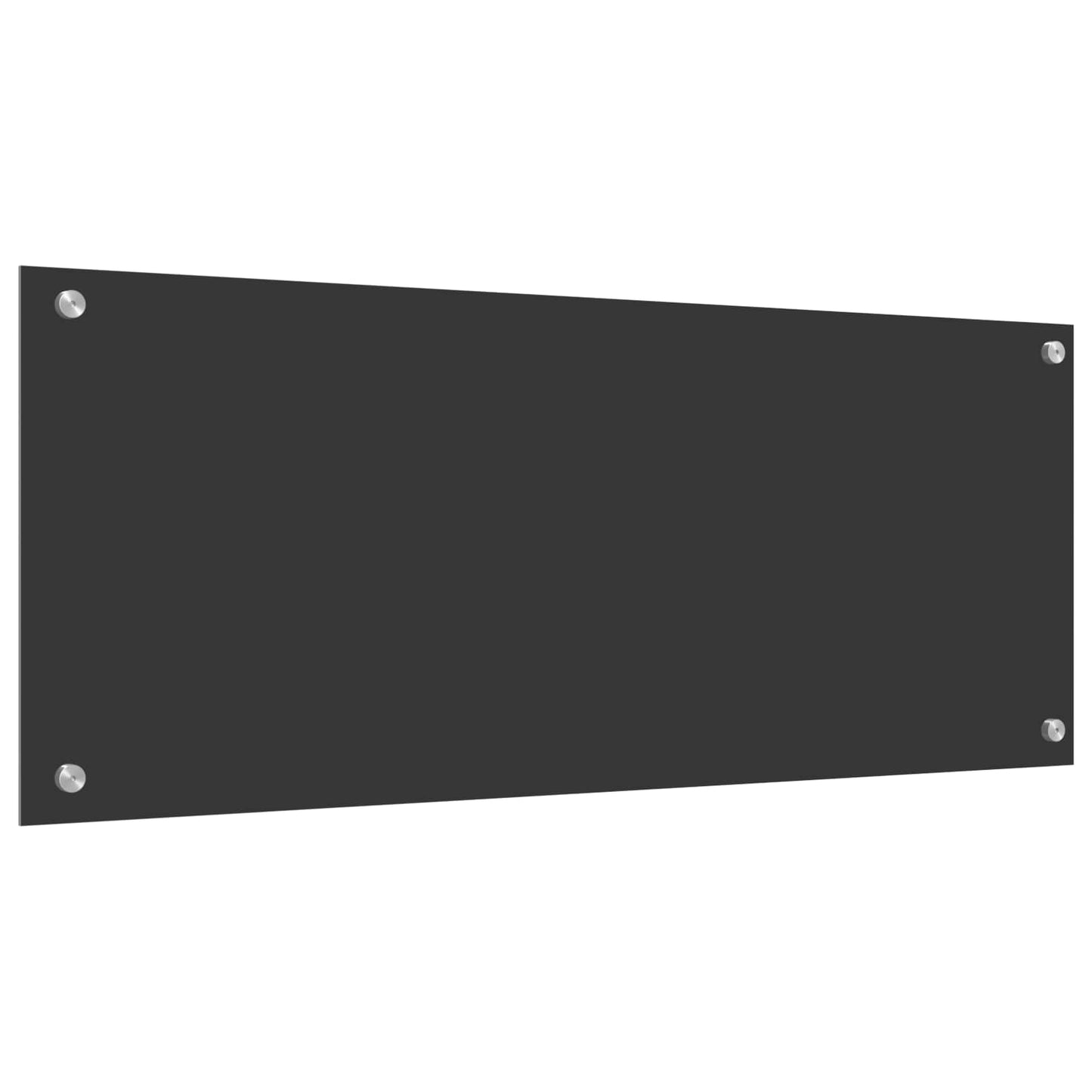 Kuchyňský Obklad Tmavě Šedá 100 X 40 Cm Tvrzené Sklo