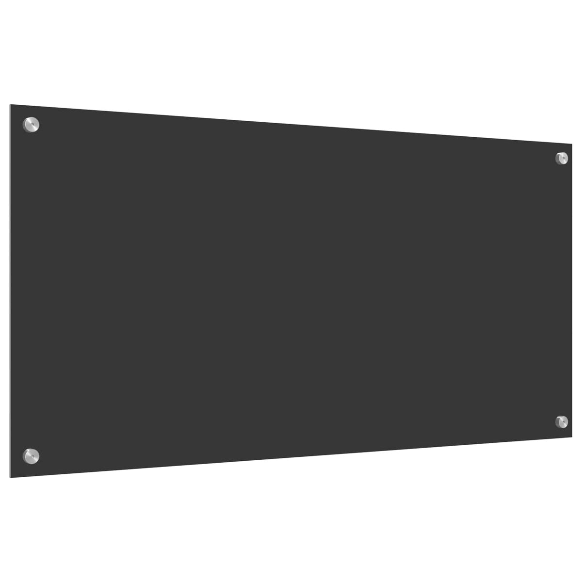 Kuchyňský Obklad Tmavě Šedá 100 X 50 Cm Tvrzené Sklo