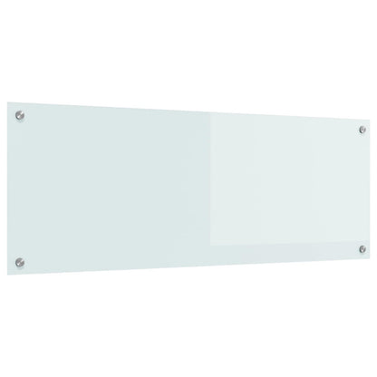 Kuchyňský Obklad Bílá 110 X 40 Cm Tvrzené Sklo