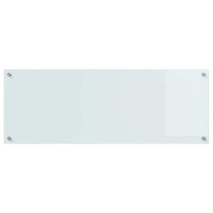 Kuchyňský Obklad Bílá 110 X 40 Cm Tvrzené Sklo
