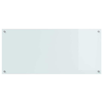 Kuchyňský Obklad Bílá 110 X 50 Cm Tvrzené Sklo